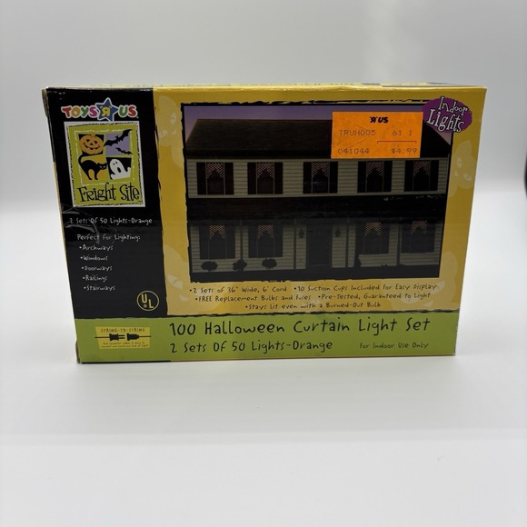 Toys R Us Other - Vintage Toys R Us Halloween Indoor Curtain Lights Orange 2000